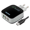    SmartBuy BLAST   microUSB<br /> Quick Charge 3.0 220V->  USBx3 5V 2400, Black