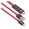   Apple 8-pin (m) - HDMI (m) + USB (m) 2.0, HOCO UA4, 