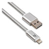   Apple iPhone 5,6,7/iPad Air (Lightning) -- USB HOCO UPL12, 0.3 , Silver