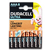 Батарейка Duracell Ultra Power AAA  1.5V LR03, 8 шт в блистерной упаковке