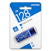  USB Flash () 128Gb SmartBuy Glossy Dark Blue (USB 3.0)