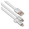  USB 2.0 -- 21 micro USB+Apple 8-pin, 1.0 REMAX Aurora 020t, LED, White