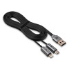  USB 2.0 -- 21 micro USB+Apple 8-pin, 1.0 REMAX Gemini 025t, Black
