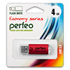  USB Flash () 4Gb Perfeo E01 Red, Economy