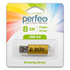  USB Flash () 8Gb Perfeo E01 Gold, Economy