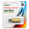  USB Flash () 32Gb Perfeo E01 Gold, Economy