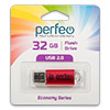  USB Flash () 32Gb Perfeo E01 Red, Economy