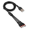  USB 2.0 -- 31 micro USB+Apple 8-pin+Type-C, 1.2  JELLICO MT-13, Black