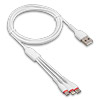  USB 2.0 -- 31 micro USB+Apple 8-pin+Type-C, 1.2  JELLICO MT-13, White