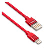   Apple 8-pin - USB (m), 1.2 HOCO U55, 2-  USB, Red, 2.4A