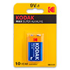  E 9V Krona Alkaline Kodak MAX 6LR61 Blister