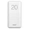   20000 mAh GOLF G81, 2*USB, White