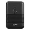 Портативный аккумулятор 5000 mAh GOLF G95, 2*USB, Black