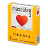 Презервативы Masculan Classic 3 Ribbed+Dotted (с пупырышками и колечками), 3 шт.