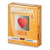 Презервативы Masculan Ultra 5 Gold (тонкие, с ароматом ванили) золотистые, 3 шт.
