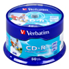  () Verbatim CD-R 700Mb (80 min) 52x AZO Printable cake box 50 