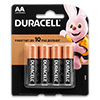 Батарейка Duracell AA 1.5B LR6 (Basic), 4шт в блистерной упаковке