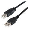  USB 2.0 (Am) --  (Bm), nickel, 3 