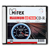 Диски (болванки) Mirex CD-R 700Mb (80 min) 52x MAXIMUM slim box 