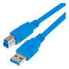  USB 3.0 (Am) --  (Bm), nickel, 5 