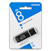  USB Flash () SmartBuy Glossy  8Gb  Black () 
