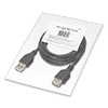   USB 2.0 (Am) --  (Af), nickel, 5 