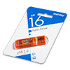  USB Flash () SmartBuy Glossy  16Gb  Orange () 