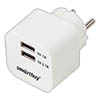    SmartBuy VOLT<br />220V-> USBx2 5V 1000+2100, White