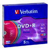  () Verbatim DVD+R 4,7Gb 16x Color slim box