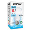 Светодиодная LED-лампа SmartBuy A60 11W (цоколь E27)<br /> холодный свет 4000K, 220V