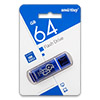  USB 3.0 Flash () SmartBuy  Glossy 64Gb  Dark Blue (-) 