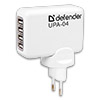    DEFENDER UPA-04<br /> 220V->  USBx4 5V 2100, White