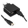   SmartBuy NOVA   microUSB<br /> 220V->  USBx2 5V 1000+2100, Black