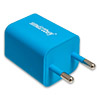    SmartBuy TRAVELER<br /> 220V->  USBx2 5V 1000+2100, Soft-touch, Blue