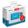   SmartBuy TRAVELER<br /> 220V->  USBx2 5V 1000+2100, Soft-touch, Blue