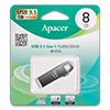  USB Flash () 8Gb Apacer AH15A (USB 3.1 Gen 1) Ashy