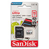   microSDHC SanDisk Ultra 16Gb  (Class10 UHS-I)   SD 