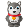  USB Flash () 16Gb SmartBuy Wild series Dog gray