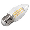 Прозрачная светодиодная лампа (Filament)  SmartBuy C37 5W E27<br /> холодный свет 4000K, 220V