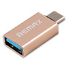  OTG () USB 3.0 (f) - USB Type-C (m), REMAX RA-OTG1, Gold