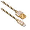   Apple iPhone 5,6,7/iPad Air (Lightning) -- USB REMAX Tinned Copper, 1 , 2, Gold