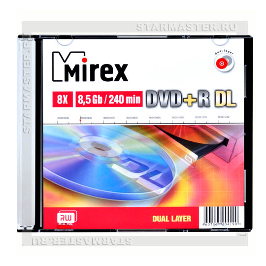 ����� (��������) Mirex DVD+R DL 8,5Gb