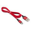 Кабель для Apple iPhone 5,6,7/iPad Air (Lightning) -- USB HOCO Х14, 1 метр, красный+черный