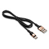 Кабель USB 2.0 - USB Type-C (Am-Type C), 1.0м HOCO X26, нейлон, Black/Gold, 2A