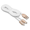 Кабель USB 2.0 -- 2в1 micro USB+Apple 8-pin, 1.0м REMAX Gemini 025t, White