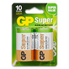 Батарейка D Mono Alkaline GP Super LR20/2 Blister
