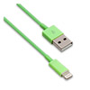   Apple 8-pin - USB, 1.0 SmartBuy PLAIN COLOR, Green, 2A, BOX