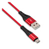 Кабель USB 2.0 -- micro USB, 1.0м HOCO X38, нейлон, металл, Red, 2.4A