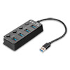  USB 3.0 () SmartBuy 4    SBHA-7324-B Black