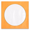 Конверт для   для диска бумажный с окном без клея, оранжевый, упаковка 50 шт. 
